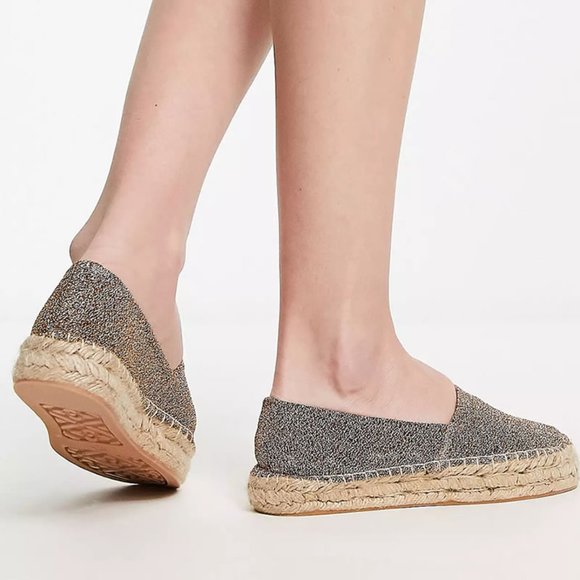 South Beach Metallic Gold Espadrilles - Picture 3 of 3